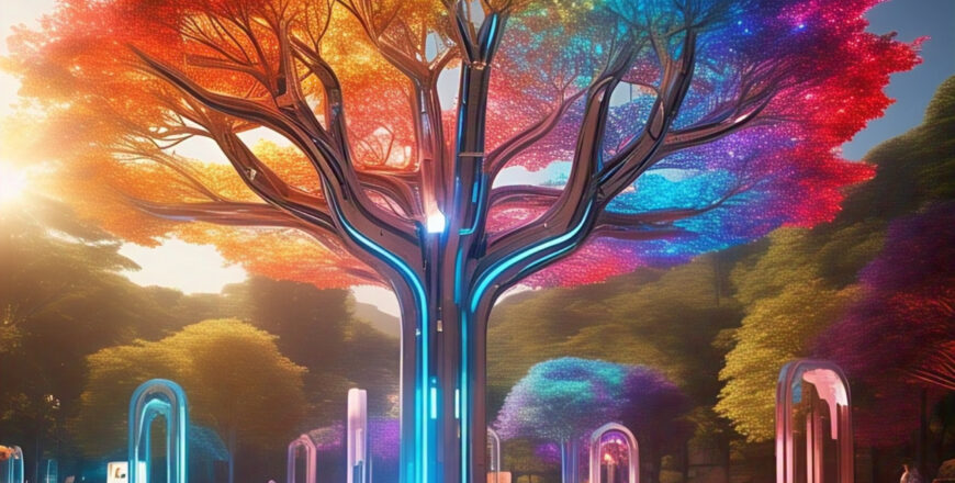 un_arbol_lleno_de_colores_en_ambiente